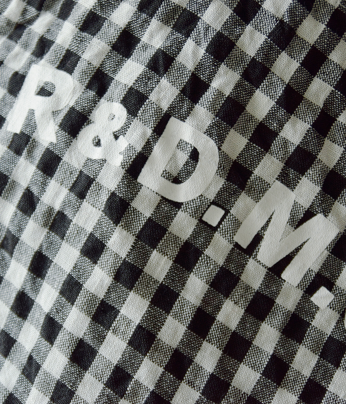 R & D.M.Co-(I[h}Ye[[)l MK`FbN g[g obO gLINEN GINGHAM CHECK TOTE BAGh 7507