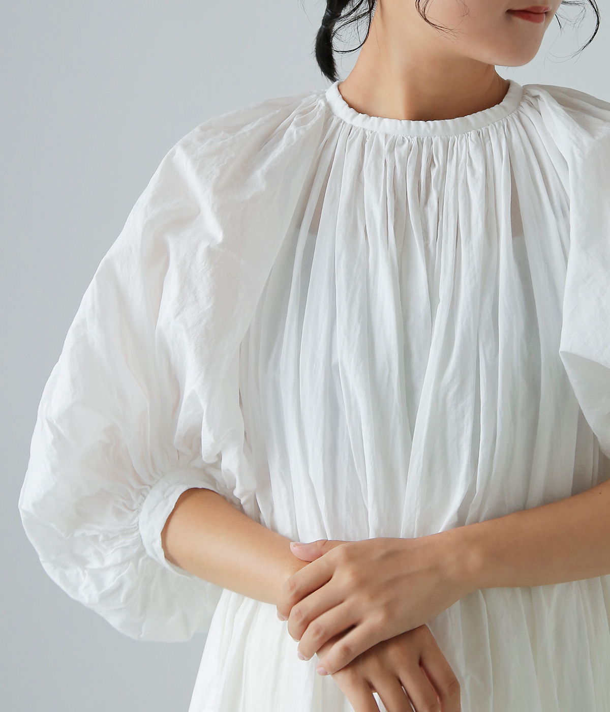 R & D.M.Co-(I[h}Ye[[)K[g_C [ XbN hX gGARMENT DYE LAWN SMOCK DRESSh 7518