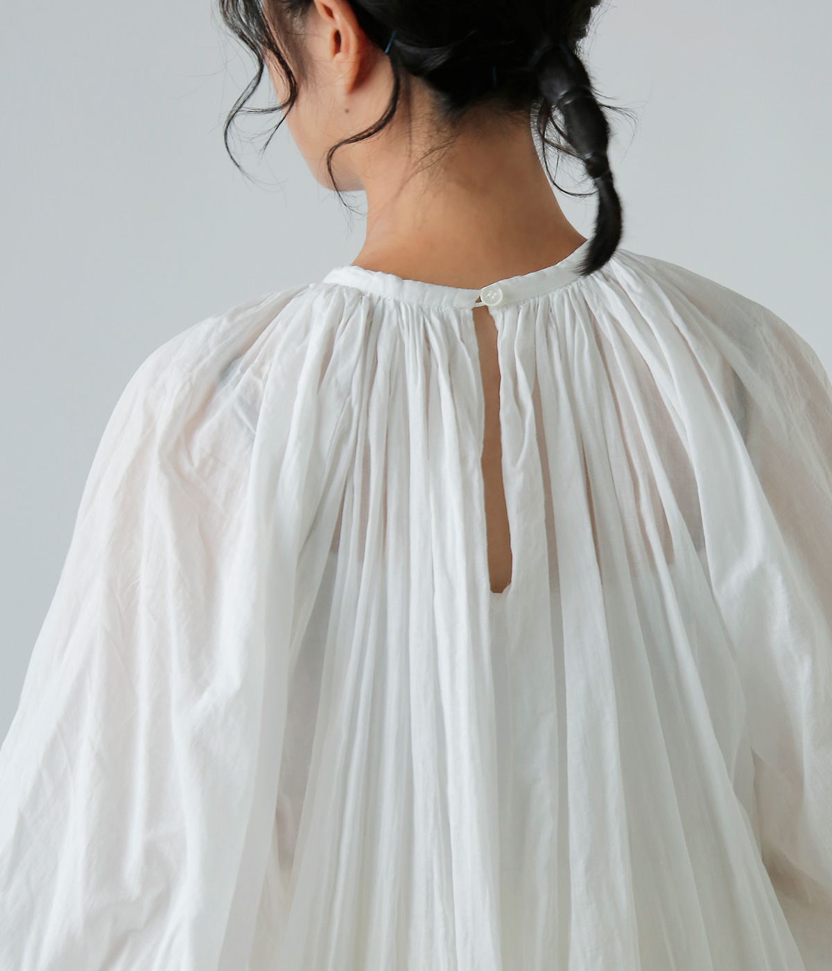 R & D.M.Co-(I[h}Ye[[)K[g_C [ XbN hX gGARMENT DYE LAWN SMOCK DRESSh 7518