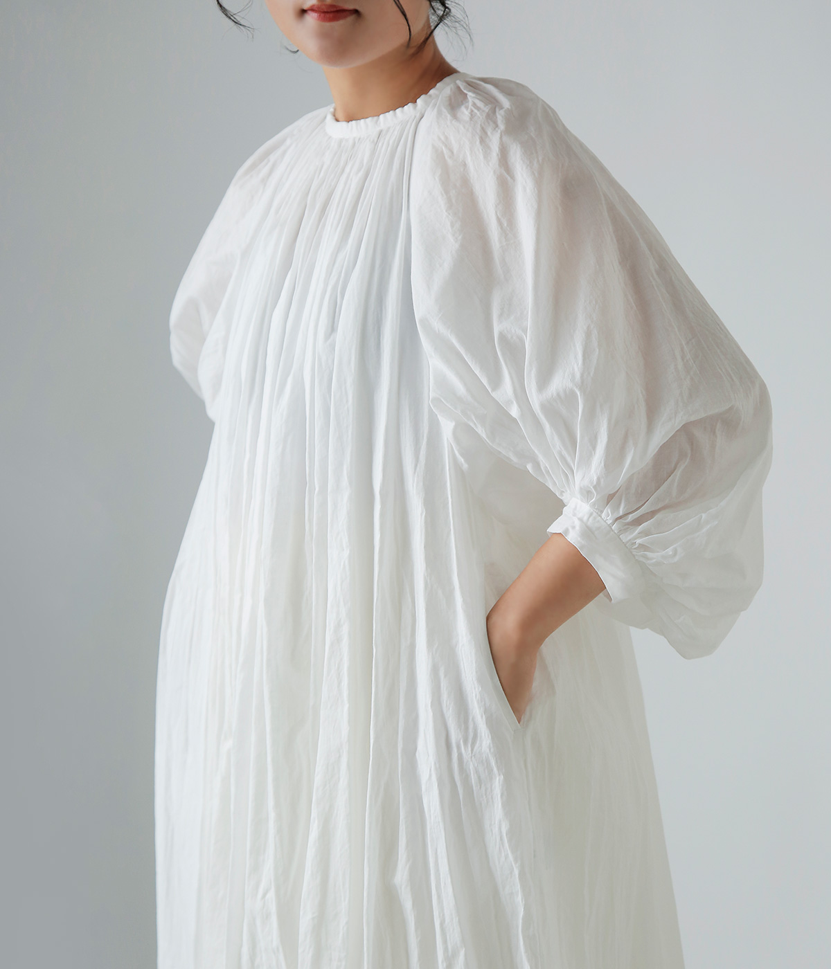 R & D.M.Co-(I[h}Ye[[)K[g_C [ XbN hX gGARMENT DYE LAWN SMOCK DRESSh 7518
