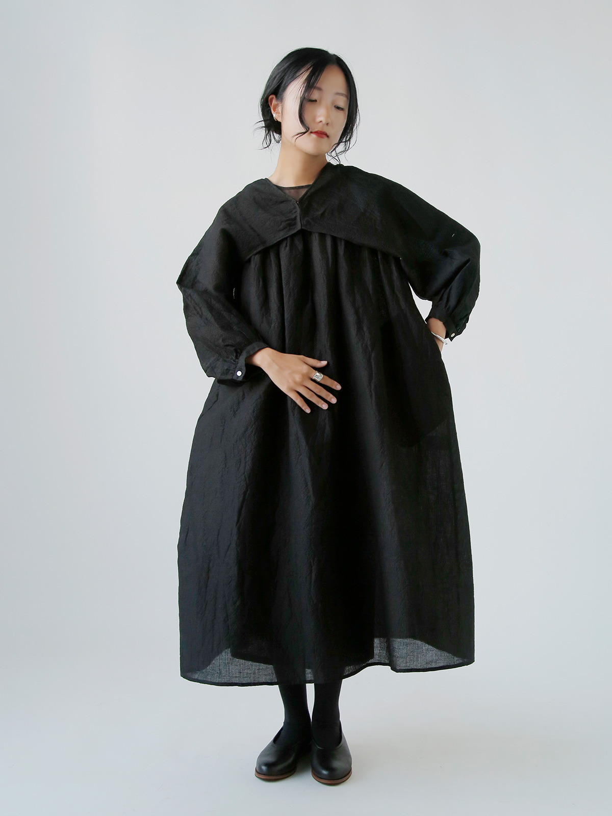 R & D.M.Co-(I[h}Ye[[)VF[fBO `FbN { X[u gSHADING CHECK BOLERO SLEEVEh 7533
