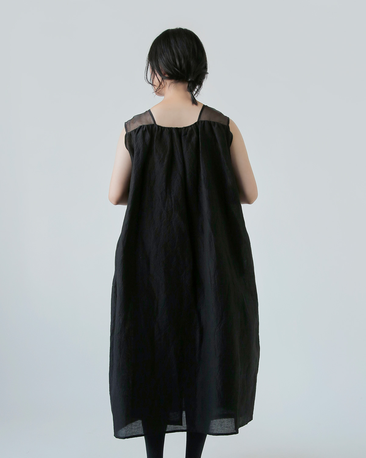R & D.M.Co-(I[h}Ye[[)VF[fBO `FbN m[X[u hX gSHADING CHECK NO SLEEVE DRESSh 7534