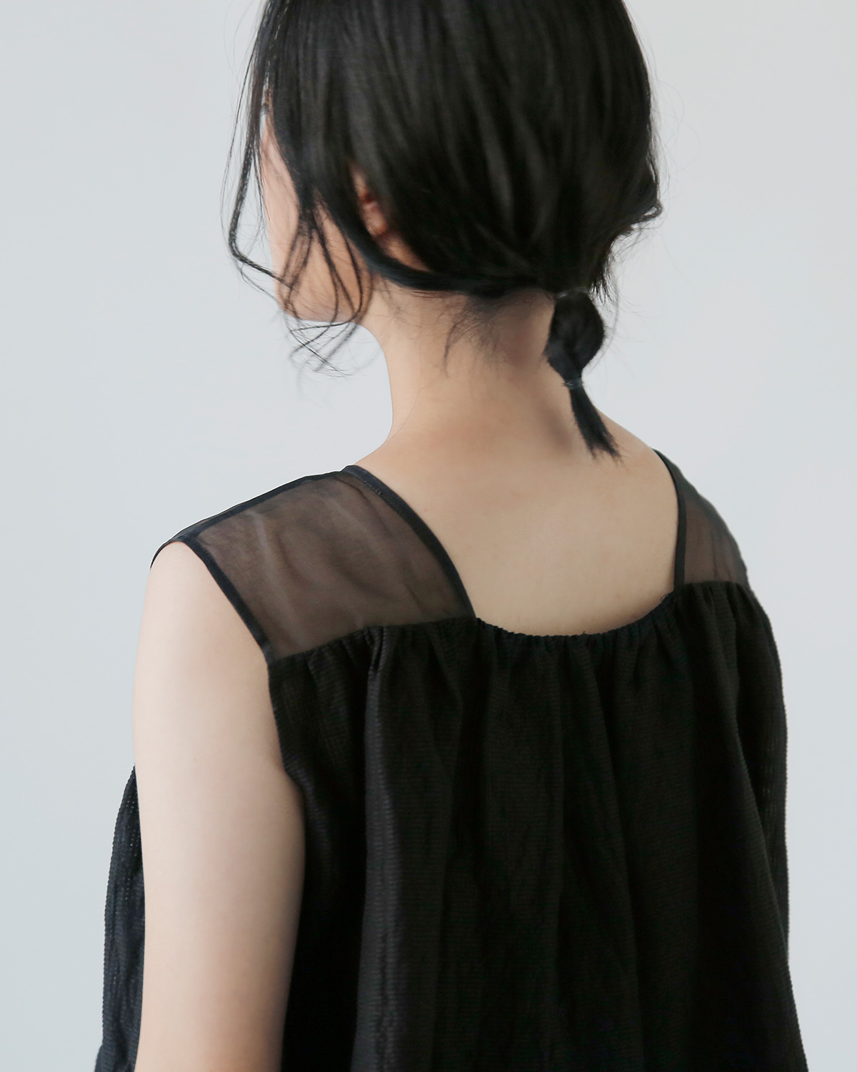R & D.M.Co-(I[h}Ye[[)VF[fBO `FbN m[X[u hX gSHADING CHECK NO SLEEVE DRESSh 7534