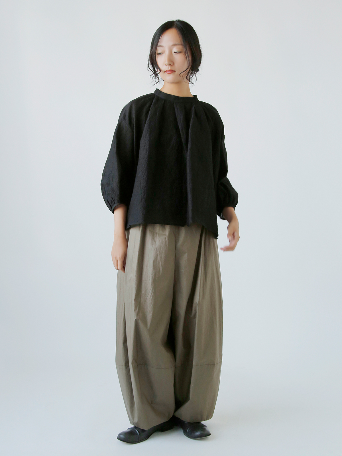 R & D.M.Co-(I[h}Ye[[)VF[fBO `FbN XbN uEX gSHADING CHECK SMOCK BLOUSEh 7537