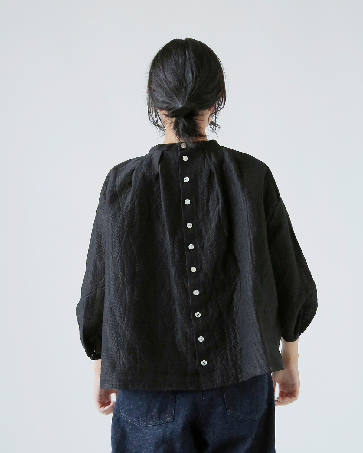 R & D.M.Co-(I[h}Ye[[)VF[fBO `FbN XbN uEX gSHADING CHECK SMOCK BLOUSEh 7537