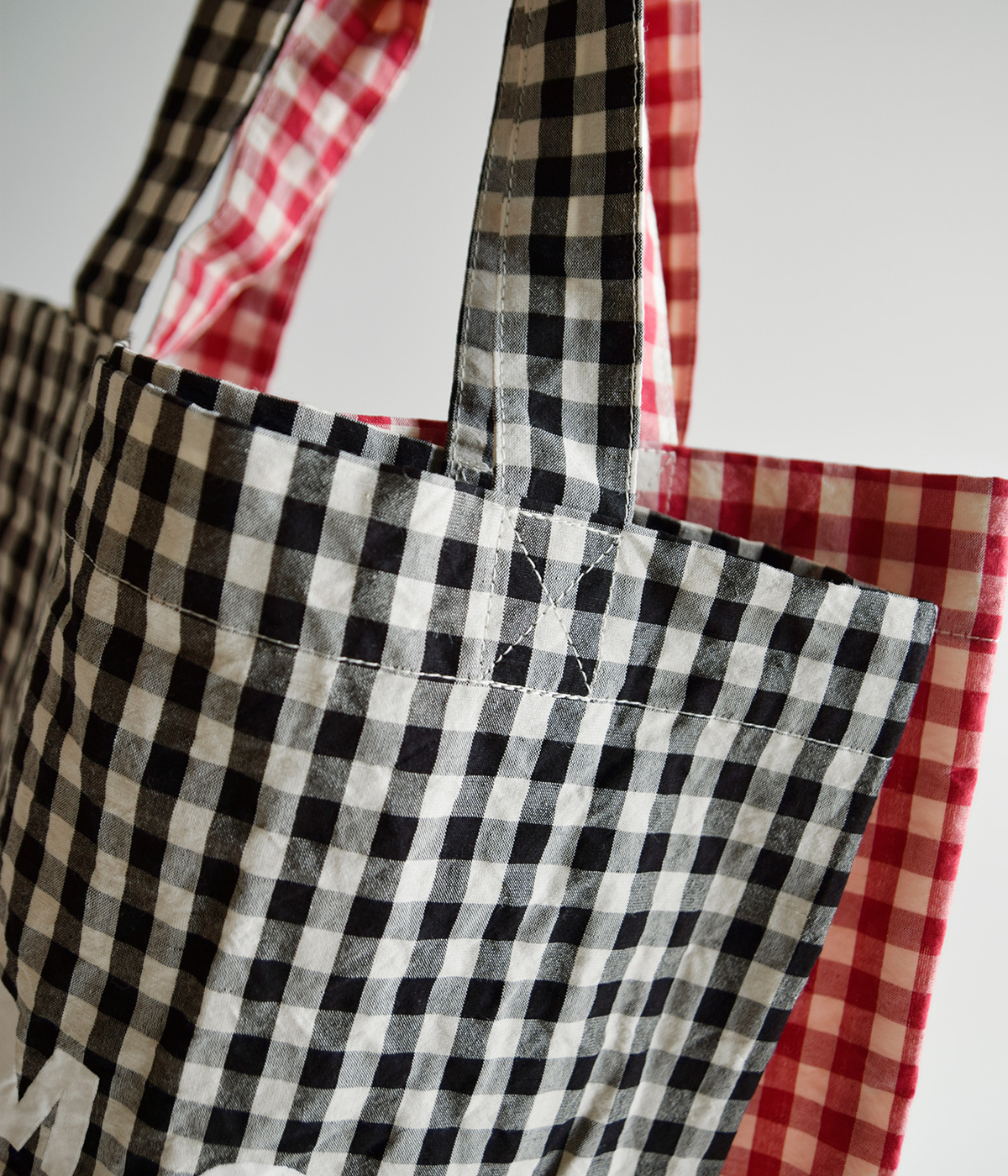 R & D.M.Co-(I[h}Ye[[)MK`FbN g[g obO gGINGHAM CHECK TOTE BAGh 7618