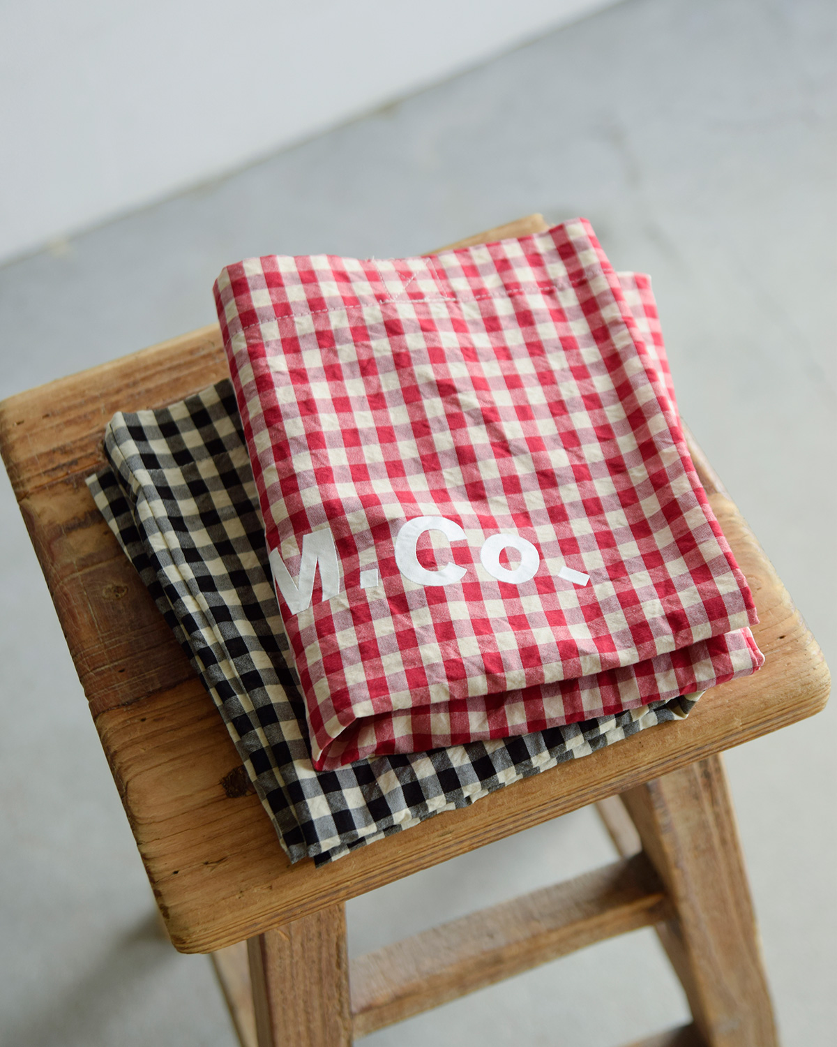 R & D.M.Co-(I[h}Ye[[)MK`FbN g[g obO gGINGHAM CHECK TOTE BAGh 7618