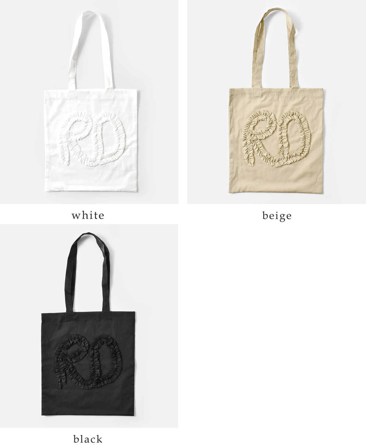 R & D.M.Co-(I[h}Ye[[)RED t GuC_[ g[g obO gRED FRILL EMBROIDERY TOTE BAGh 7625