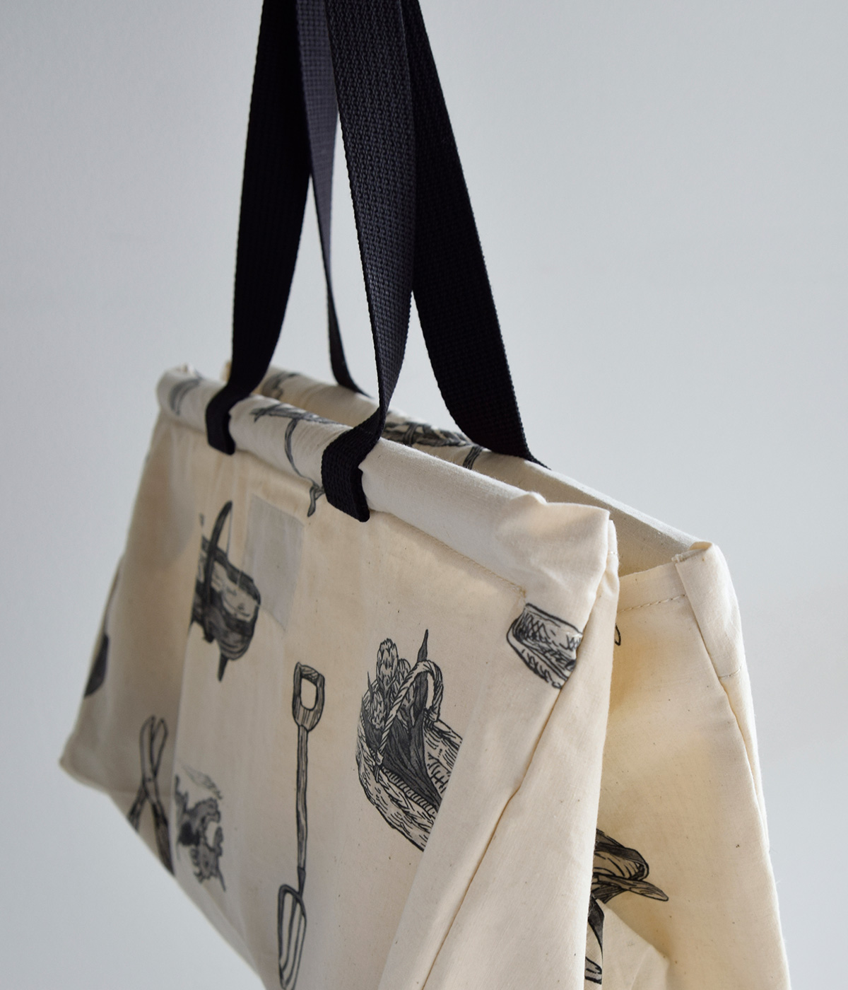 R & D.M.Co-(I[h}Ye[[)Rbg O[gO[T t[}[Pbg obO S gGREAT GREEN THUMB FLOWER MARKET BAG Sh 7642