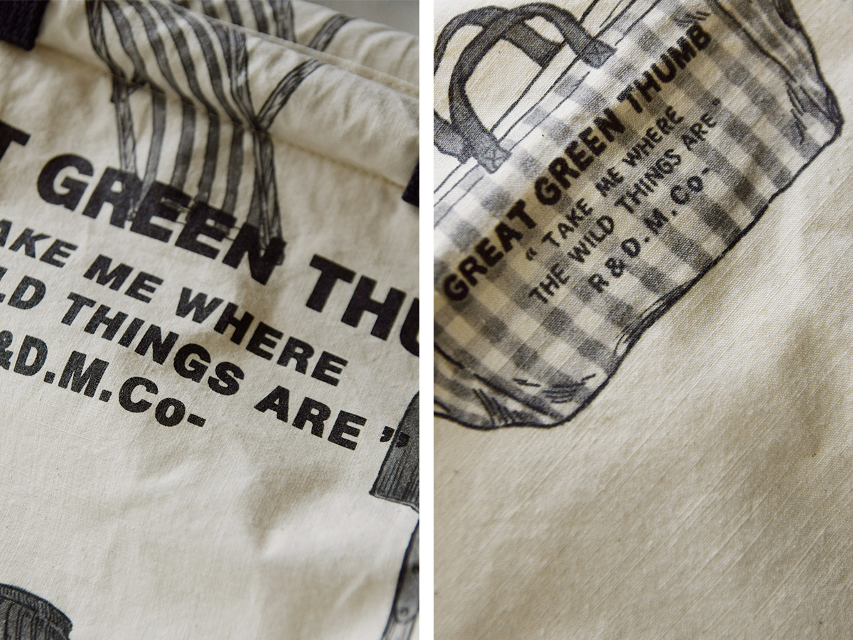 R & D.M.Co-(I[h}Ye[[)Rbg O[gO[T t[}[Pbg obO S gGREAT GREEN THUMB FLOWER MARKET BAG Sh 7642