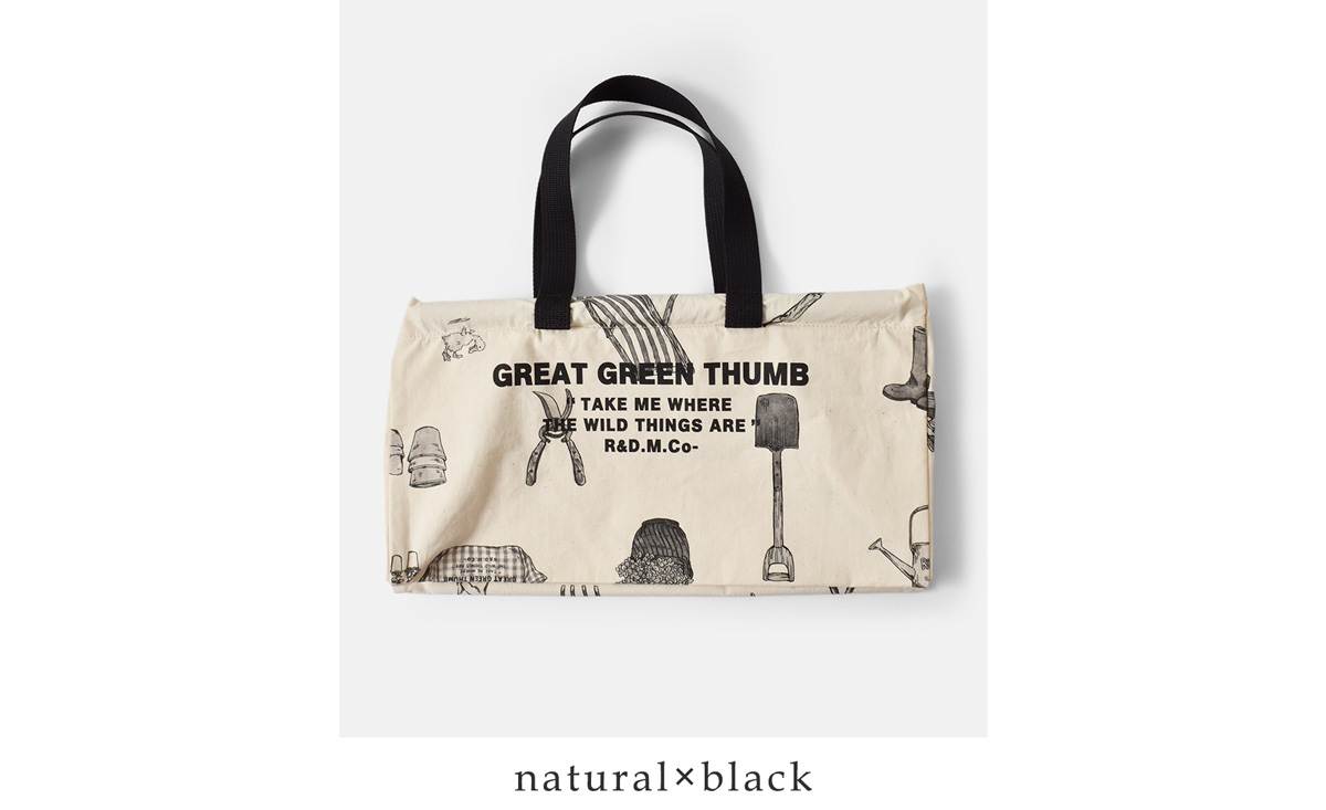 R & D.M.Co-(I[h}Ye[[)Rbg O[gO[T t[}[Pbg obO S gGREAT GREEN THUMB FLOWER MARKET BAG Sh 7642
