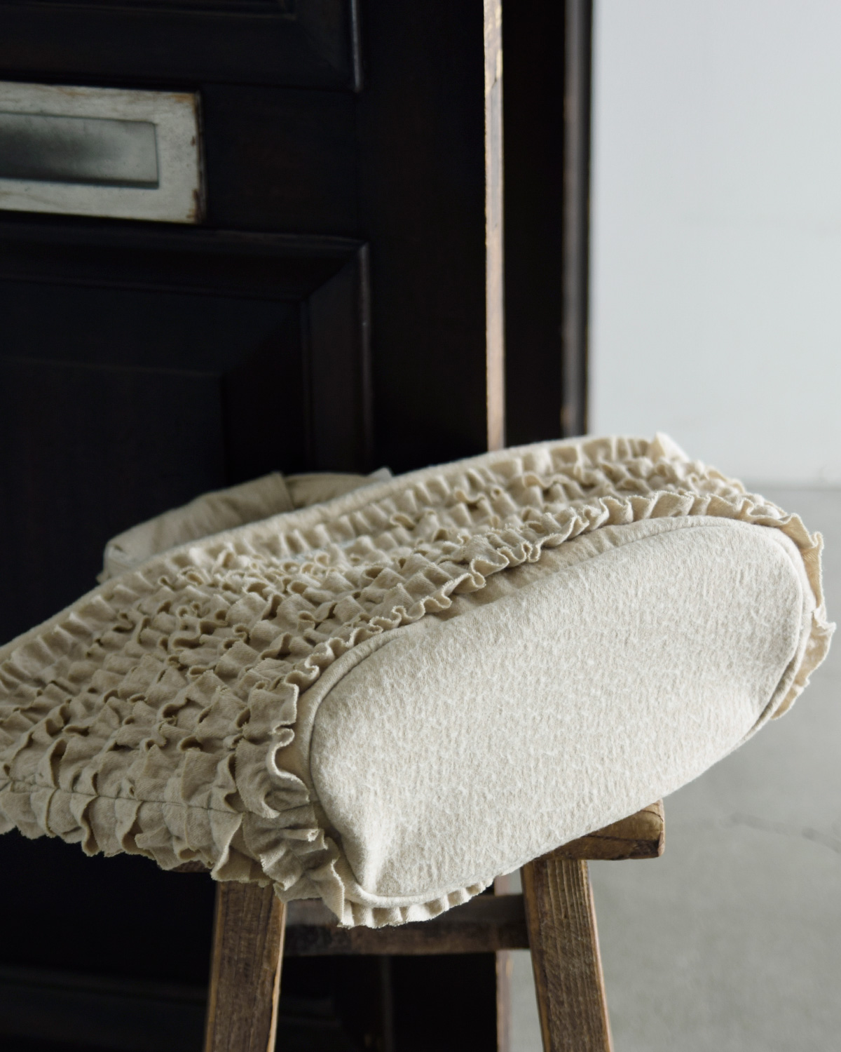 R & D.M.Co-(I[h}Ye[[)Rbg E[ t }VF obO S gC/W FRILL MARCHE BAG Sh 7706