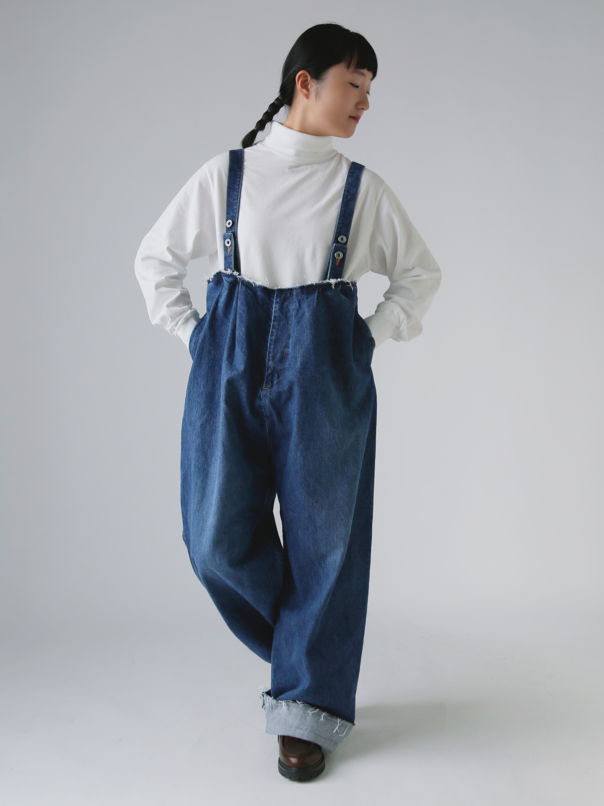 R & D.M.Co-(I[h}Ye[[)Rbg fBRXgNg TXy_[pc gDECONSTRUCT SUSPENDER PANTSh 7719