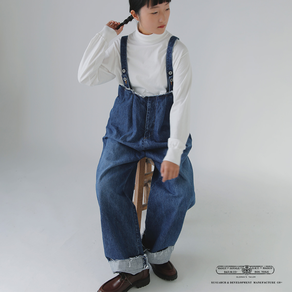 R & D.M.Co-(I[h}Ye[[)Rbg fBRXgNg TXy_[pc gDECONSTRUCT SUSPENDER PANTSh 7719