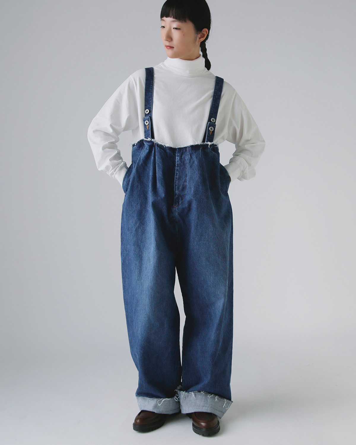 R & D.M.Co-(I[h}Ye[[)Rbg fBRXgNg TXy_[pc gDECONSTRUCT SUSPENDER PANTSh 7719