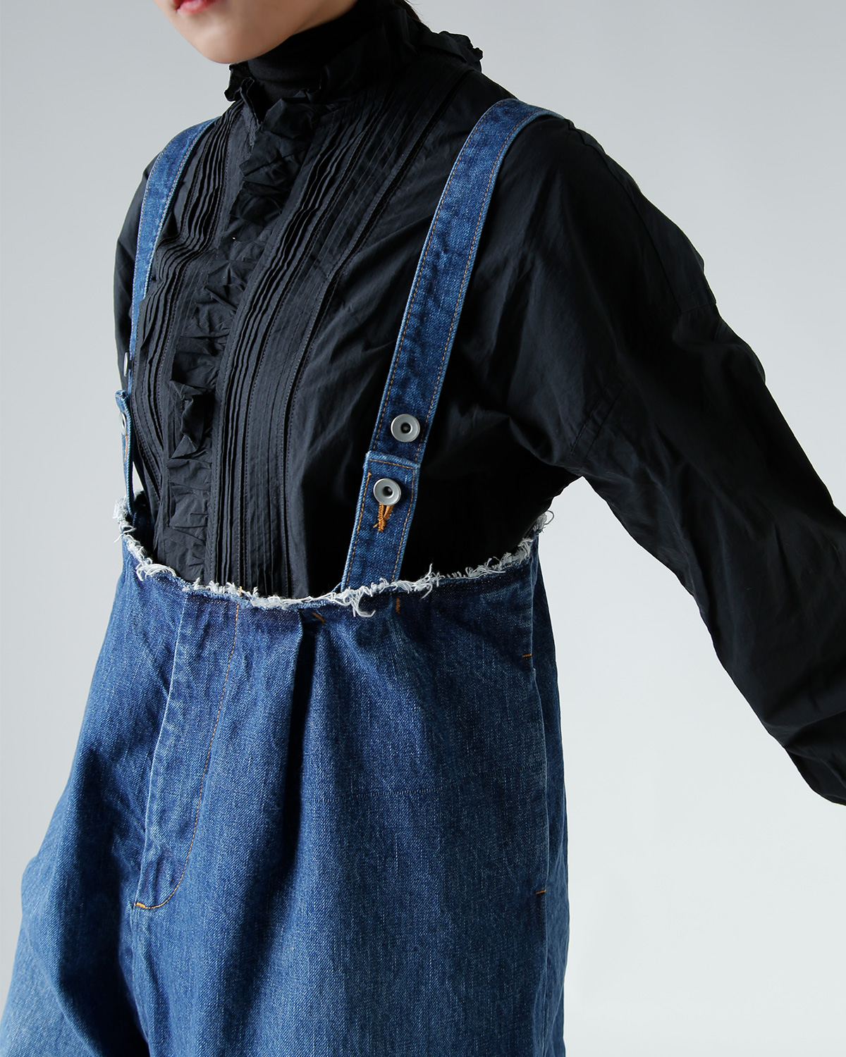 R & D.M.Co-(I[h}Ye[[)Rbg fBRXgNg TXy_[pc gDECONSTRUCT SUSPENDER PANTSh 7719