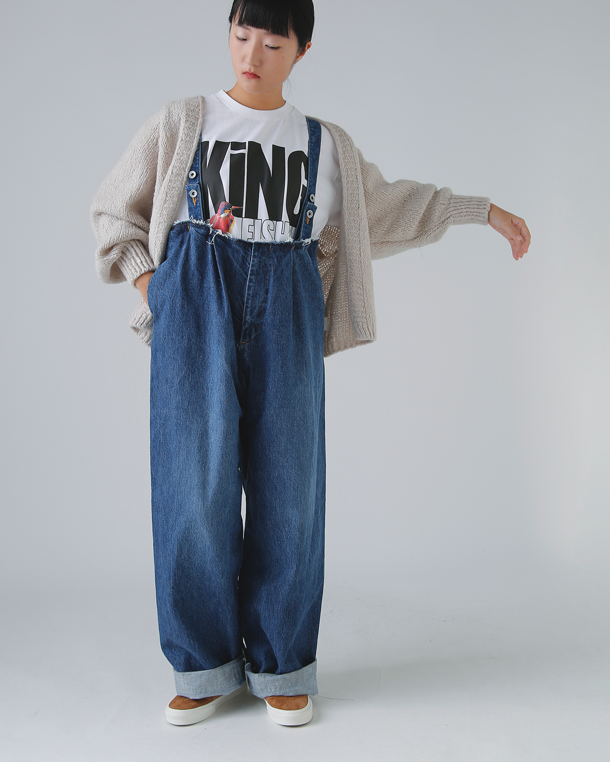 R & D.M.Co-(I[h}Ye[[)Rbg fBRXgNg TXy_[pc gDECONSTRUCT SUSPENDER PANTSh 7719