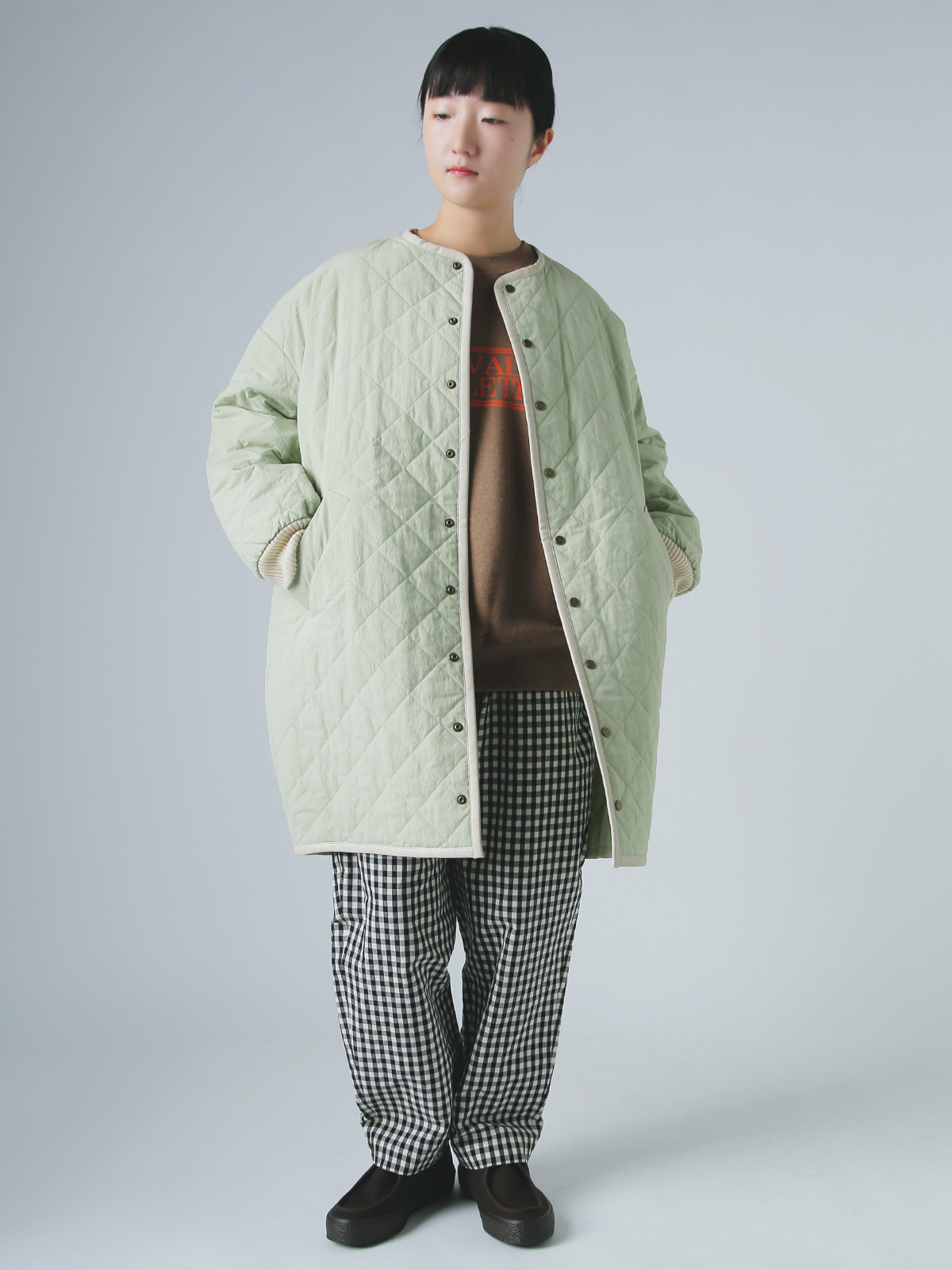 R & D.M.Co-(�I�[���h�}���Y�e�[���[)�E�H�[�^�[�v���[�t �L���e�B���O �n�[�t �R�[�g �gWATERPROOF QUILTING HALF COAT�h 7730