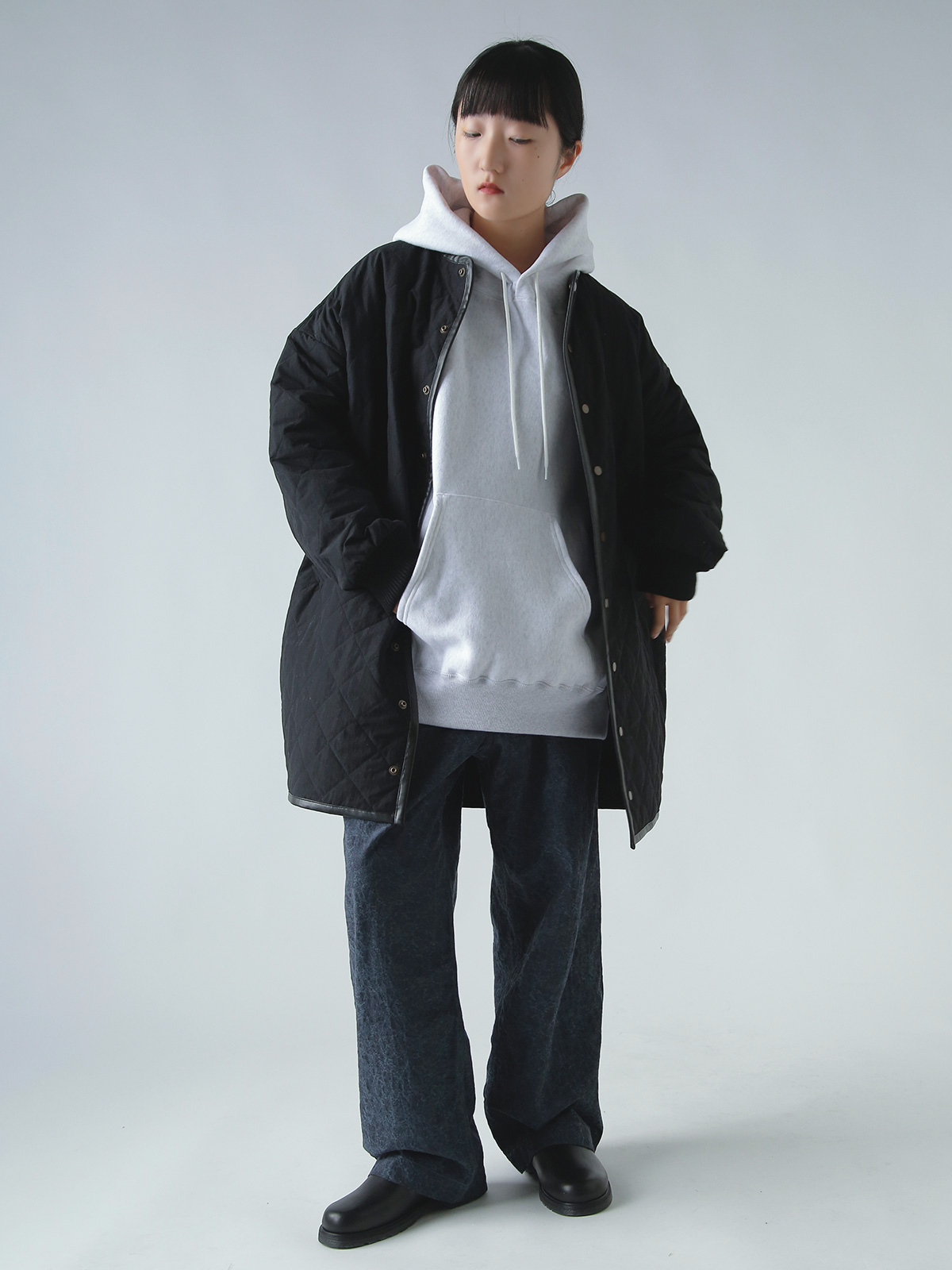 R & D.M.Co-(�I�[���h�}���Y�e�[���[)�E�H�[�^�[�v���[�t �L���e�B���O �n�[�t �R�[�g �gWATERPROOF QUILTING HALF COAT�h 7730