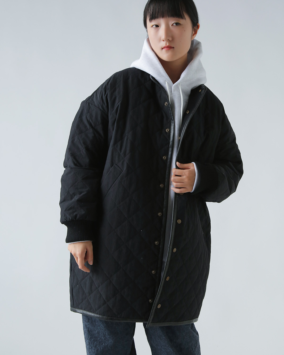 R & D.M.Co-(�I�[���h�}���Y�e�[���[)�E�H�[�^�[�v���[�t �L���e�B���O �n�[�t �R�[�g �gWATERPROOF QUILTING HALF COAT�h 7730