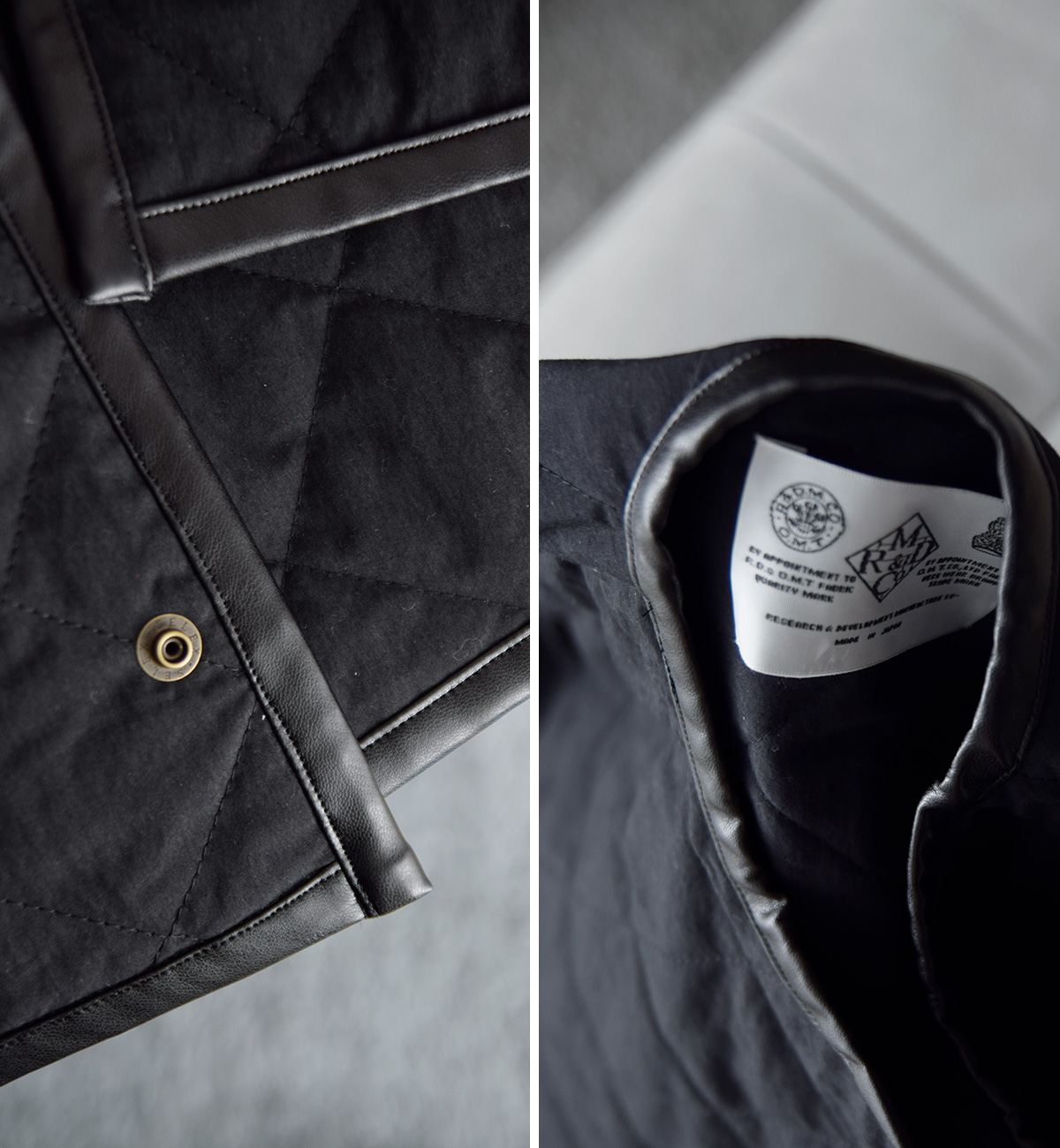 R & D.M.Co-(�I�[���h�}���Y�e�[���[)�E�H�[�^�[�v���[�t �L���e�B���O �n�[�t �R�[�g �gWATERPROOF QUILTING HALF COAT�h 7730