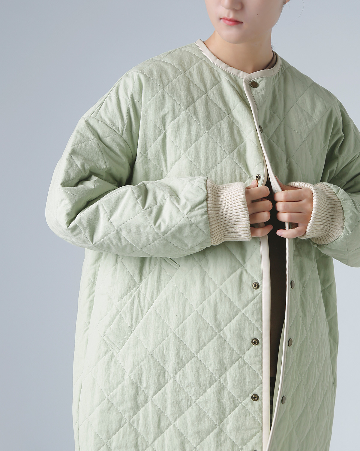 R & D.M.Co-(�I�[���h�}���Y�e�[���[)�E�H�[�^�[�v���[�t �L���e�B���O �n�[�t �R�[�g �gWATERPROOF QUILTING HALF COAT�h 7730