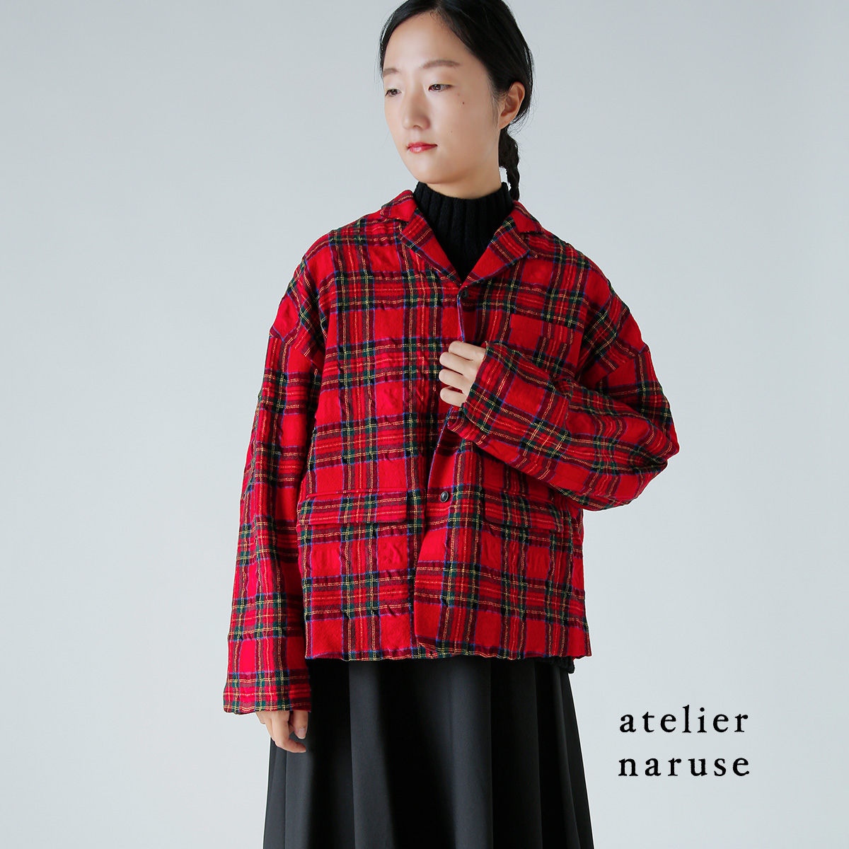 atelier naruse(AgGiZ)E[Rbg e[[h WPbg gtartan checkh f04066