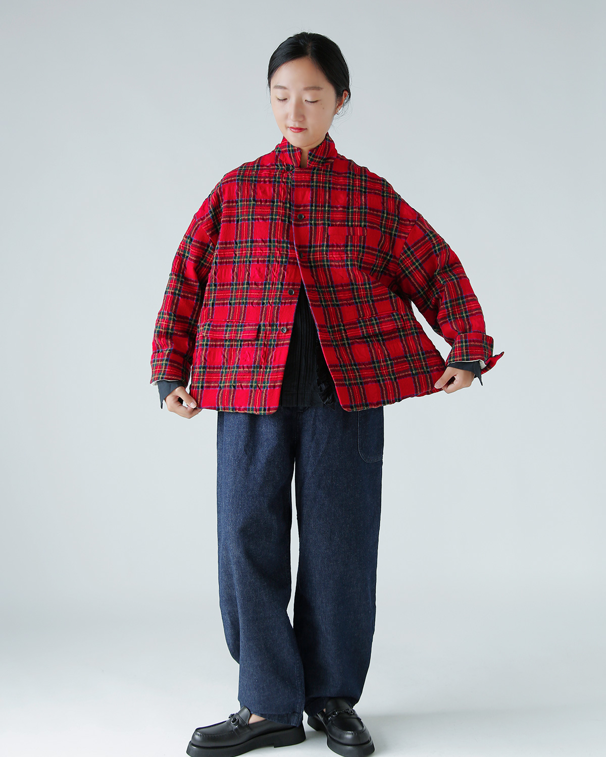 atelier naruse(AgGiZ)E[Rbg e[[h WPbg gtartan checkh f04066