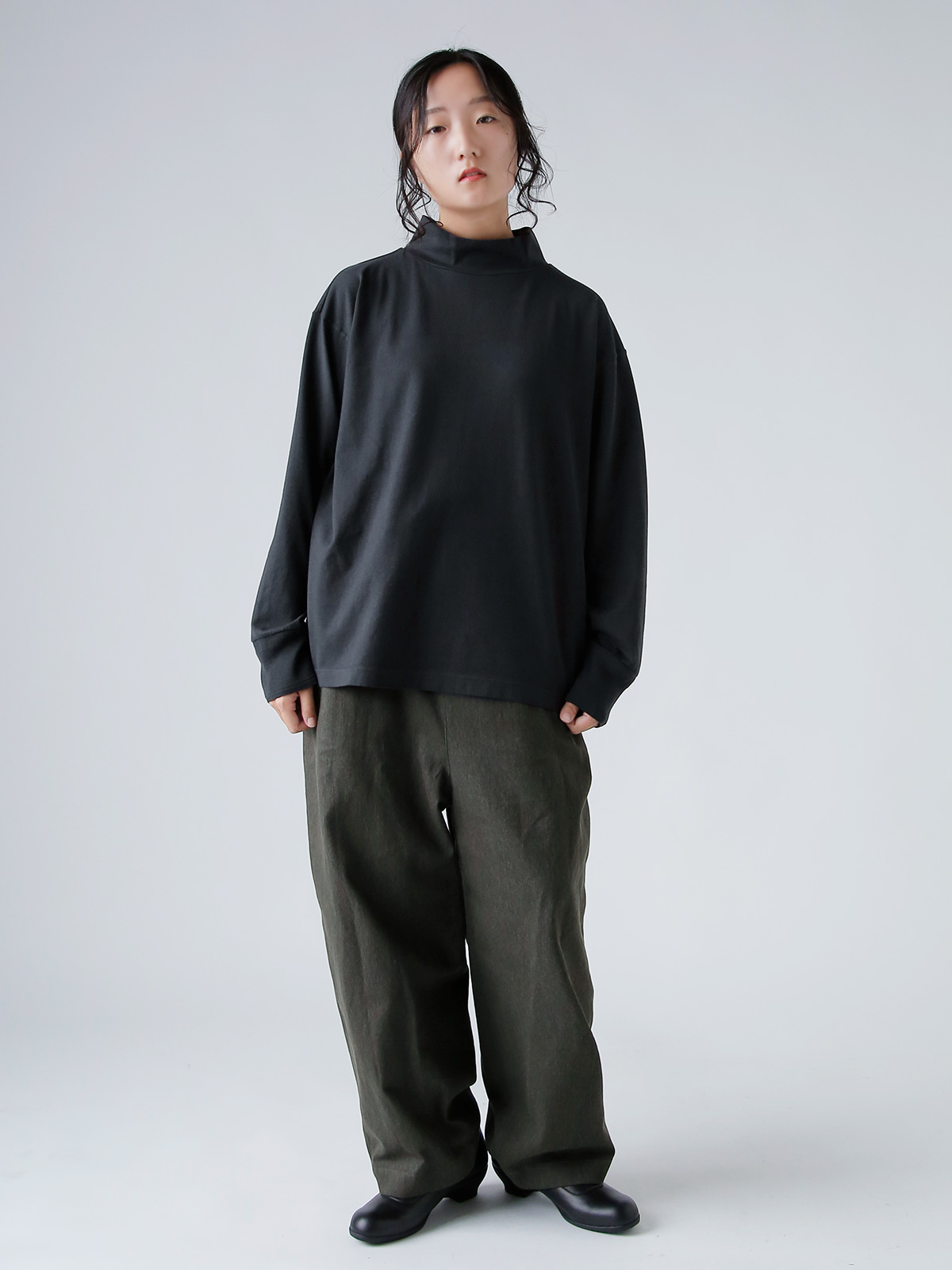 TOUJOURS(gDW[)I[KjbN t@C Rbg W[W[ vI[o[ gHigh Neck Big Pulloverh lm43xc06