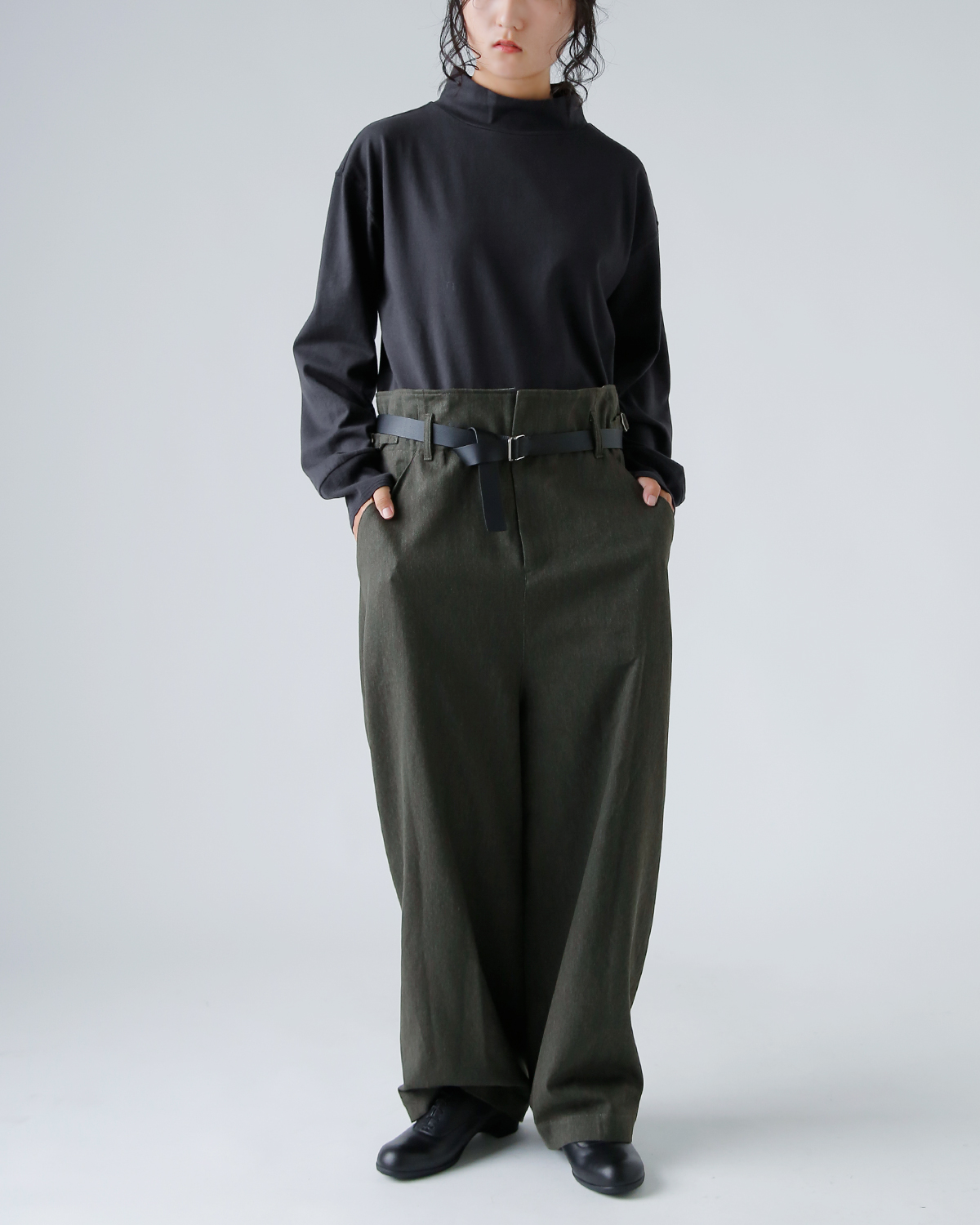 TOUJOURS(gDW[)I[KjbN t@C Rbg W[W[ vI[o[ gHigh Neck Big Pulloverh lm43xc06