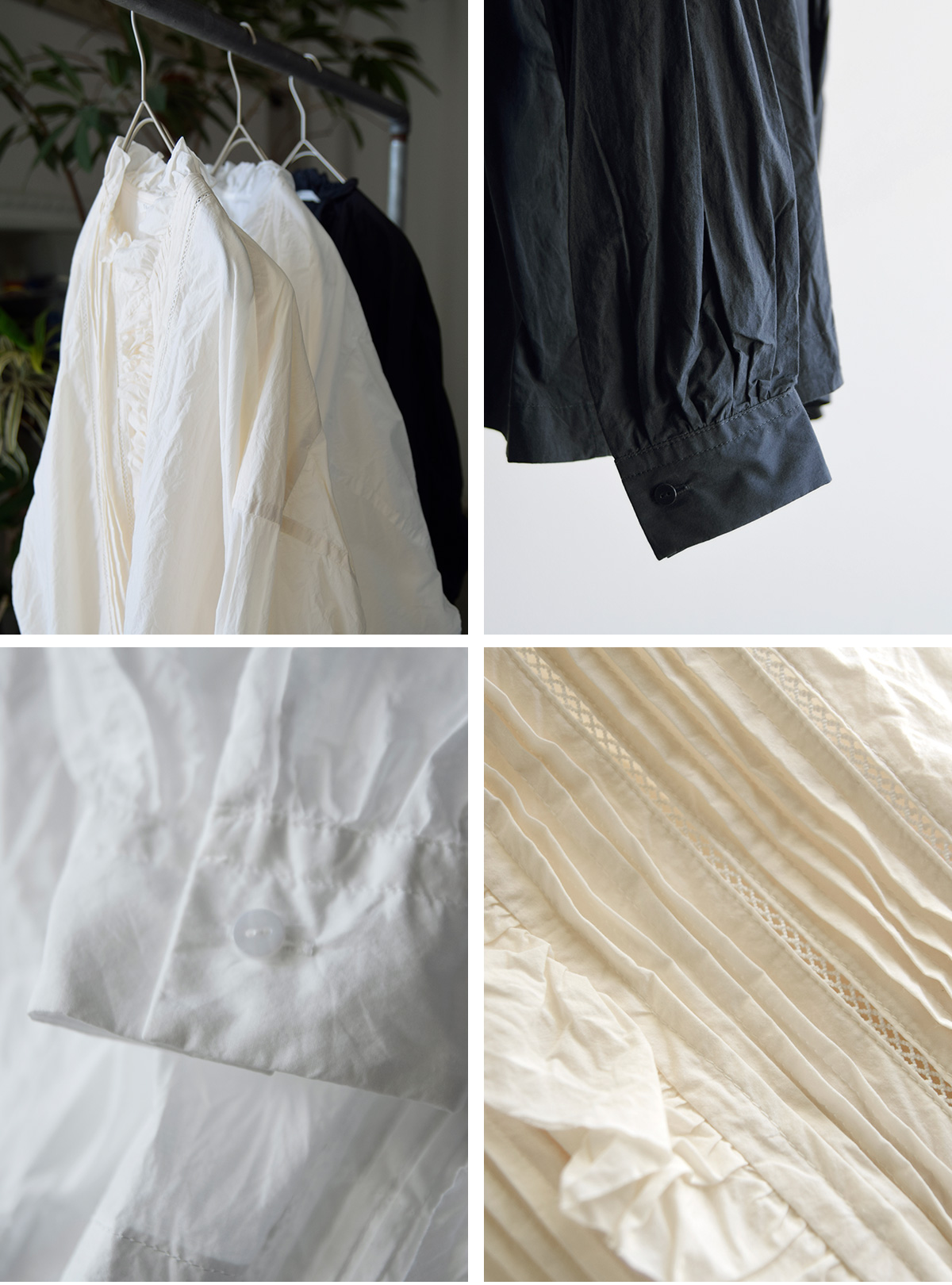 TOUJOURS(gDW[)t@C[ Rbg NX Vc gLace Pin Tuck Ruffle Shirth mm43ds01