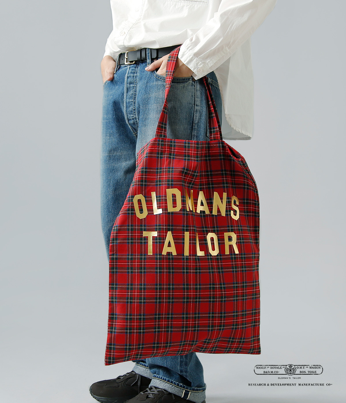 R & D.M.Co-(�I�[���h�}���Y�e�[���[)�R�b�g�� ���S�v�����g �^�[�^���`�F�b�N �g�[�g �o�b�O �gOMT PRINT TOTE BAG�h omt-ss1101