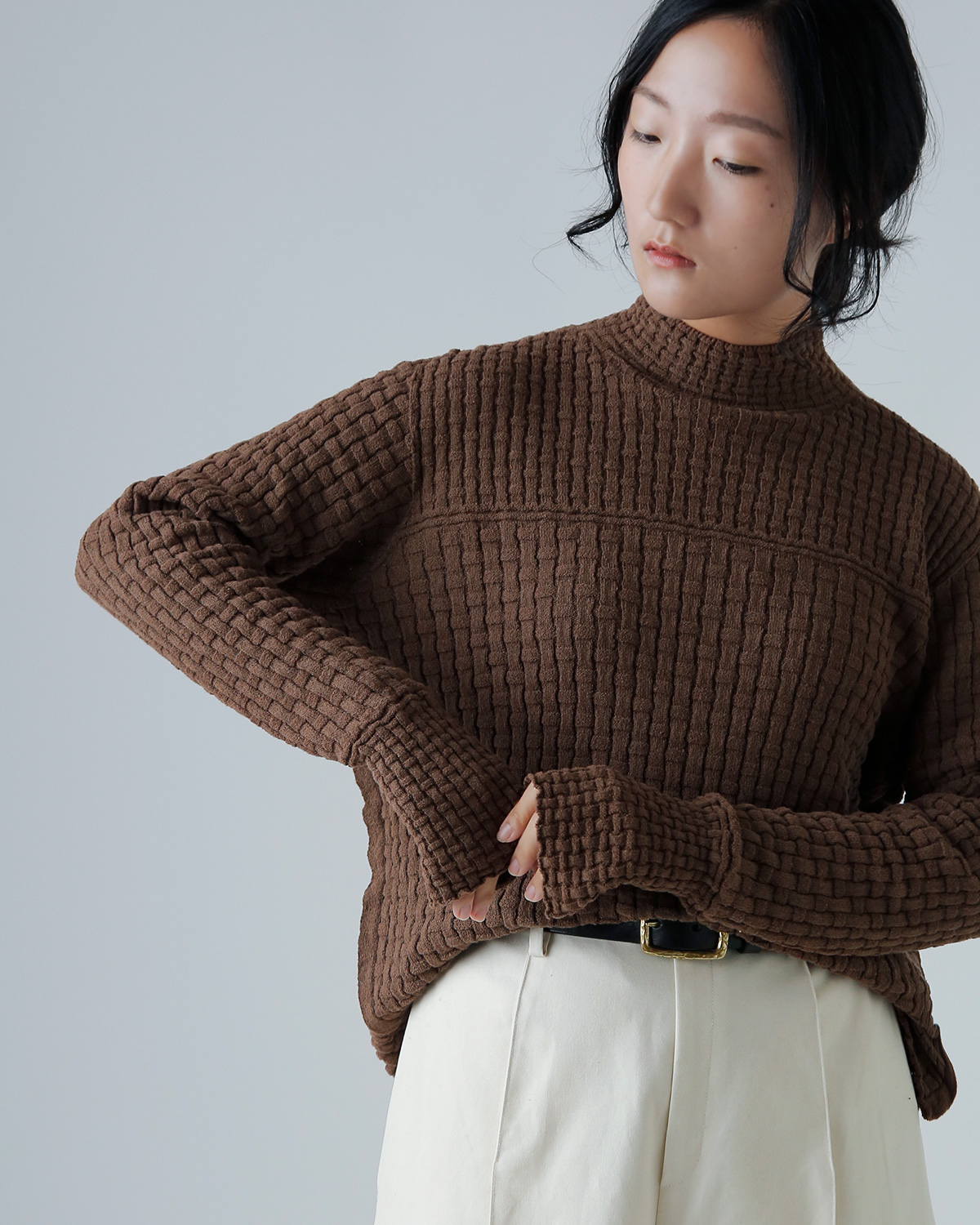 ONICA(IjJ)Rbgu[N oXPbggbv jbg vI[o[ gCotton boucle Basket Toph oni050