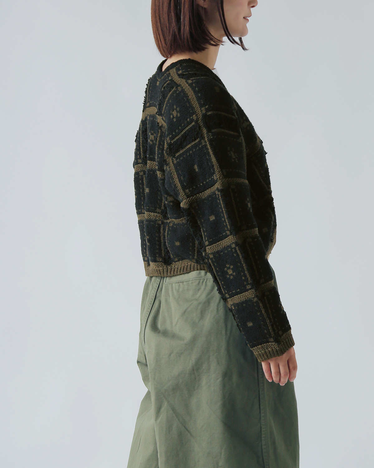 ONICA(IjJ)E[ Rbg ubNWK[h jbg WPbg gBlocked Jacquard Jacketh oni056