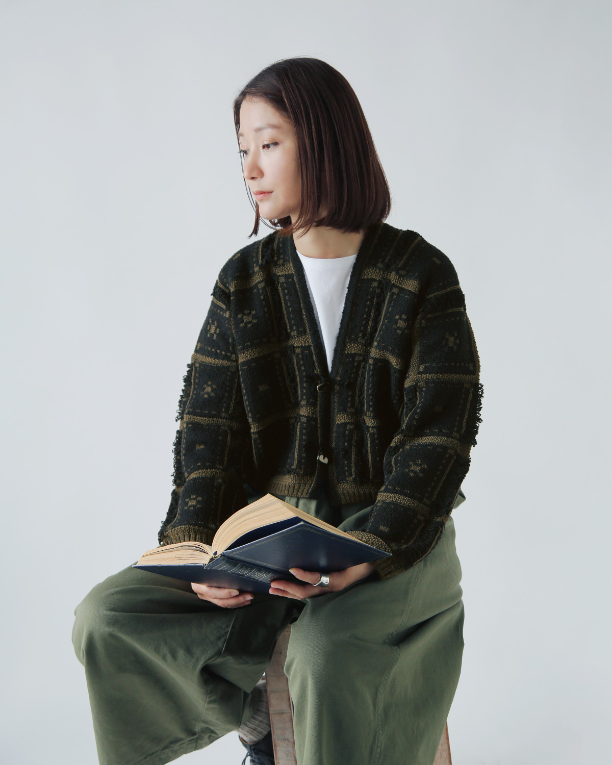 ONICA(IjJ)E[ Rbg ubNWK[h jbg WPbg gBlocked Jacquard Jacketh oni056