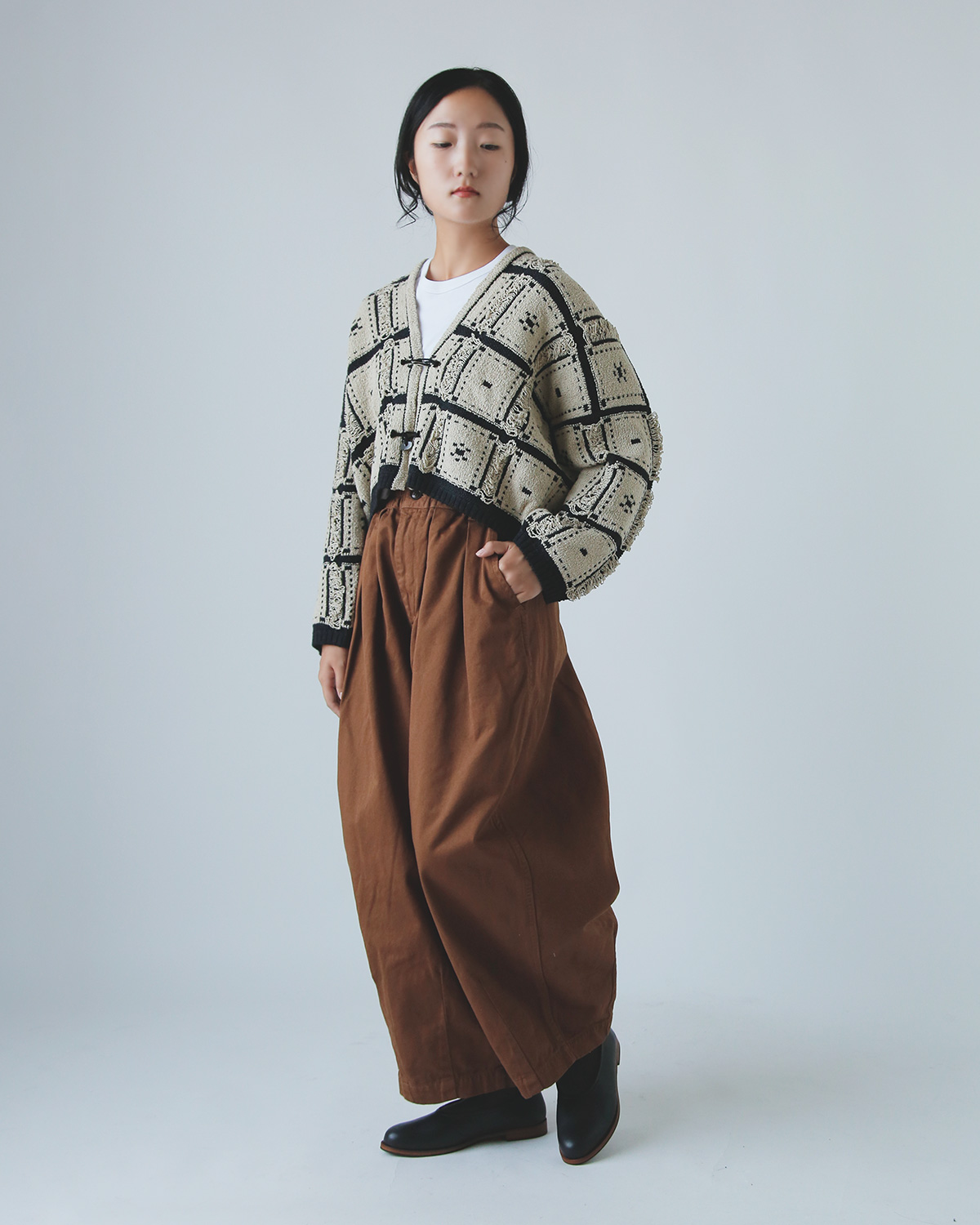 ONICA(IjJ)E[ Rbg ubNWK[h jbg WPbg gBlocked Jacquard Jacketh oni056
