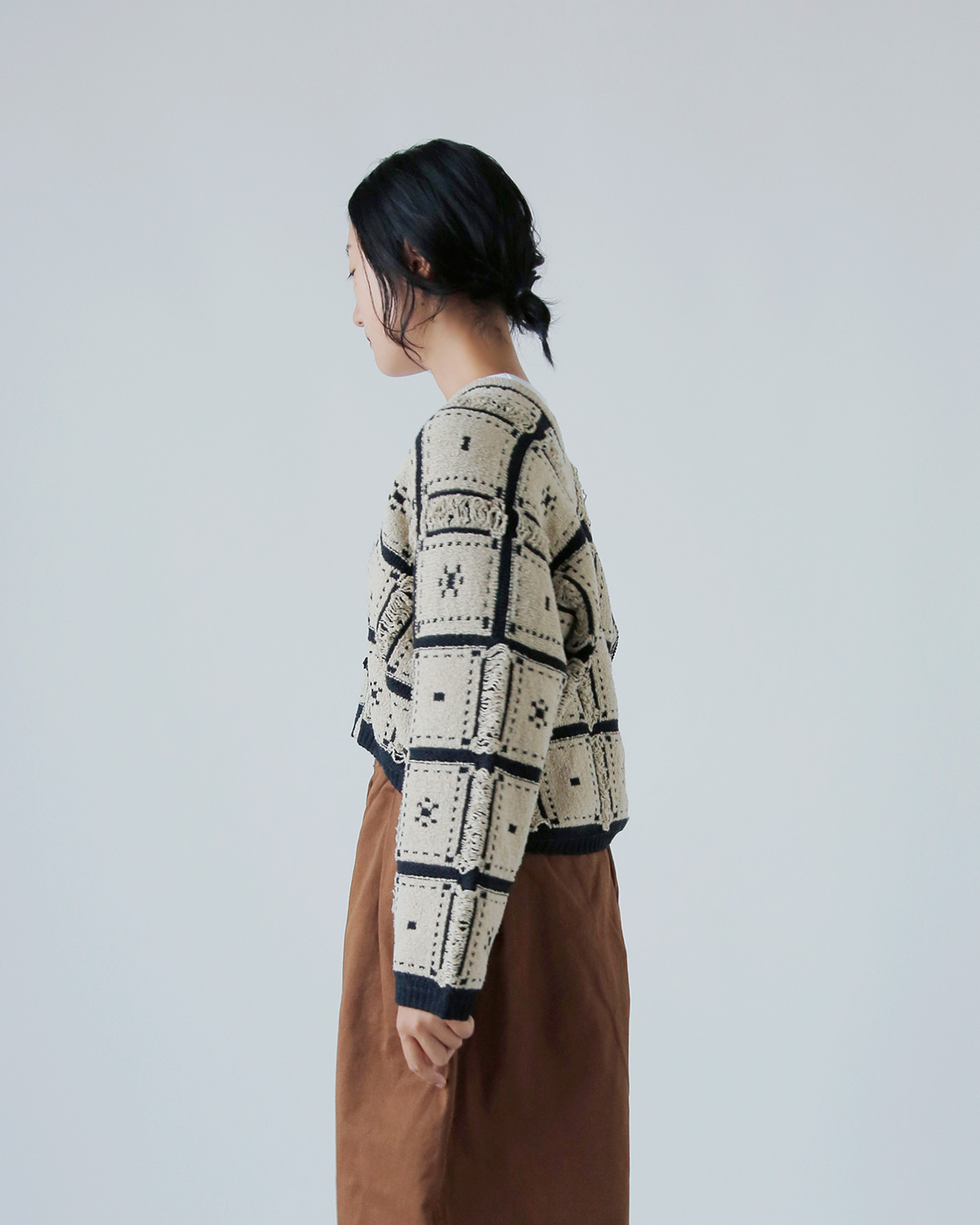 ONICA(IjJ)E[ Rbg ubNWK[h jbg WPbg gBlocked Jacquard Jacketh oni056