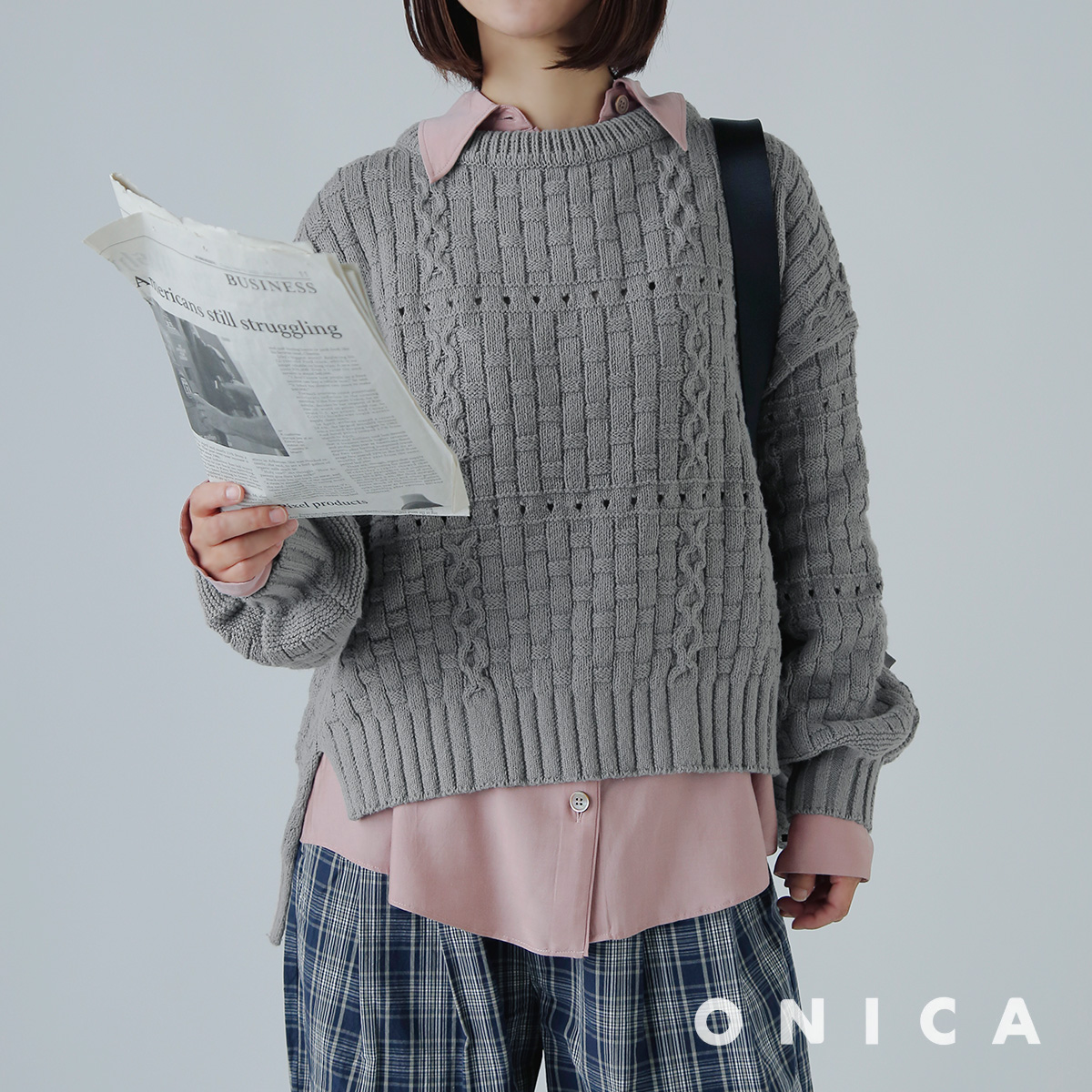 ONICA(IjJ)TCNRbg Wp[ gRecycled-Cotton Jumperh oni060