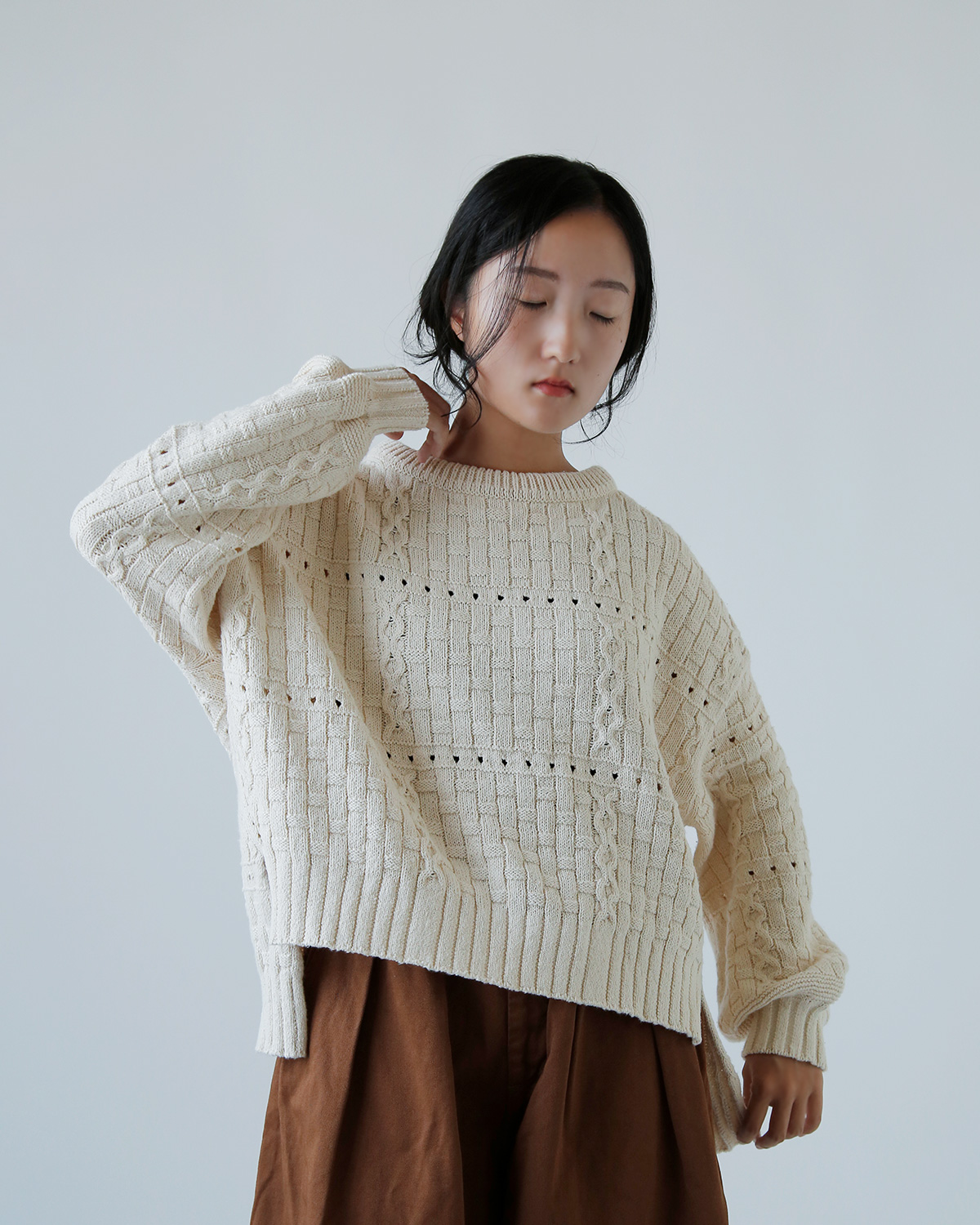 ONICA(IjJ)TCNRbg Wp[ gRecycled-Cotton Jumperh oni060