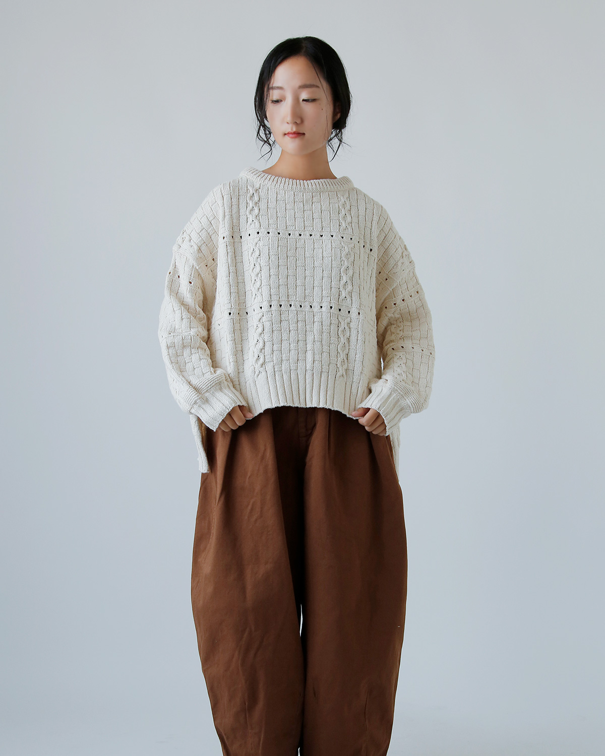 ONICA(IjJ)TCNRbg Wp[ gRecycled-Cotton Jumperh oni060