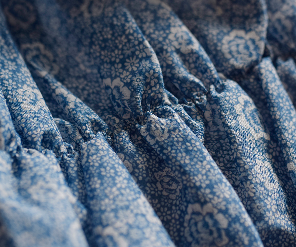 R & D.M.Co-(I[h}Ye[[)gX R[`OXeb` V[O xXg gTRELLIS COUCHING STITCH SHIRRING VESTh 7441