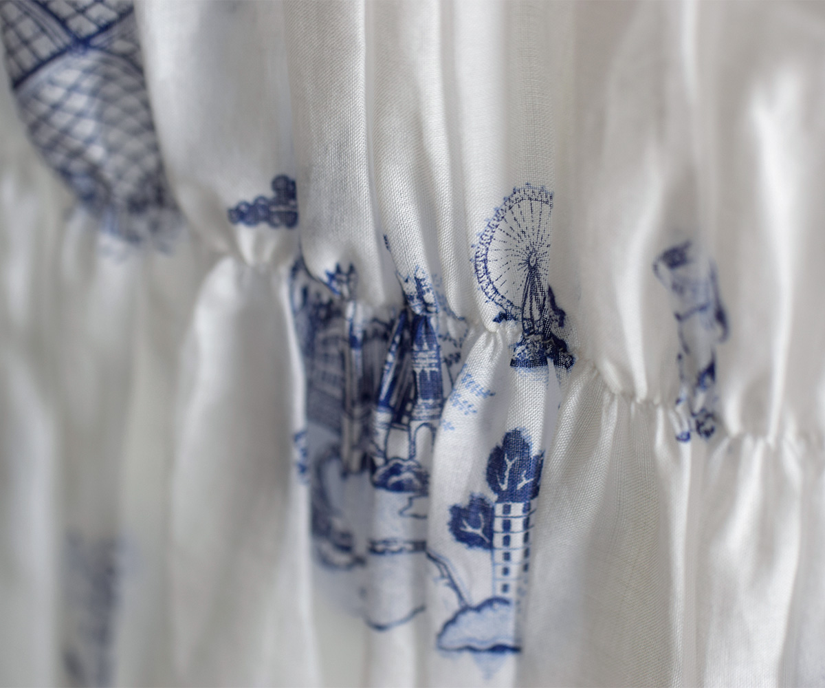 R & D.M.Co-(I[h}Ye[[)gX R[`OXeb` V[O xXg gTRELLIS COUCHING STITCH SHIRRING VESTh 7441