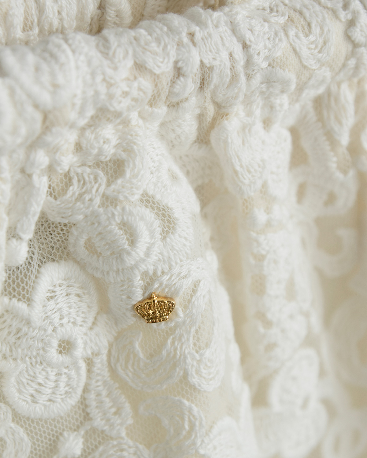 R & D.M.Co-(I[h}Ye[[)NE `[t [X obO gCROWN MOTIF LACE BAGh 7532