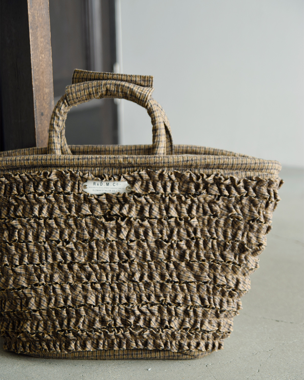 R & D.M.Co-(I[h}Ye[[)Rbg E[ t }VF obO S gC/W FRILL MARCHE BAG Sh 7706