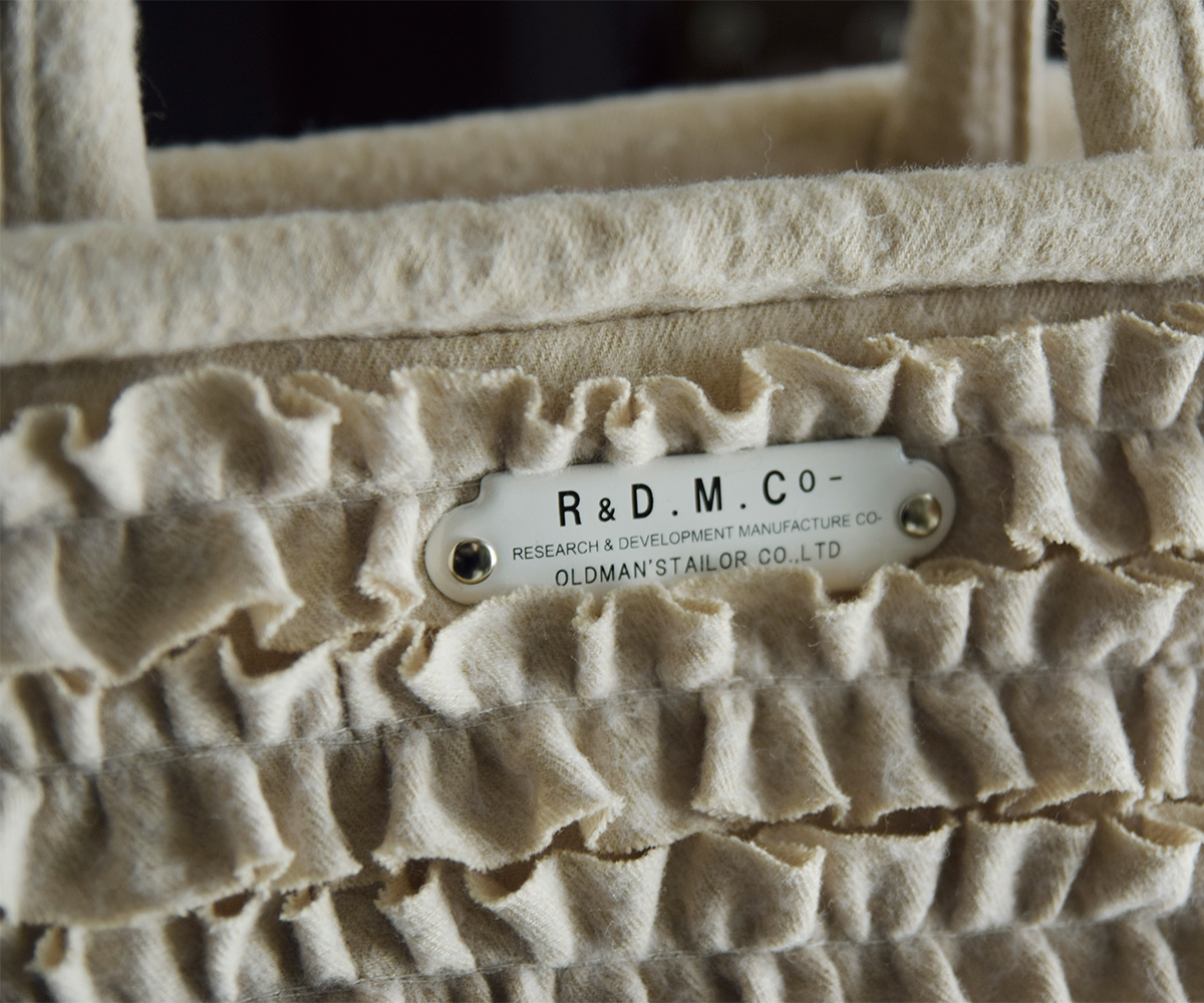 R & D.M.Co-(I[h}Ye[[)Rbg E[ t }VF obO S gC/W FRILL MARCHE BAG Sh 7706