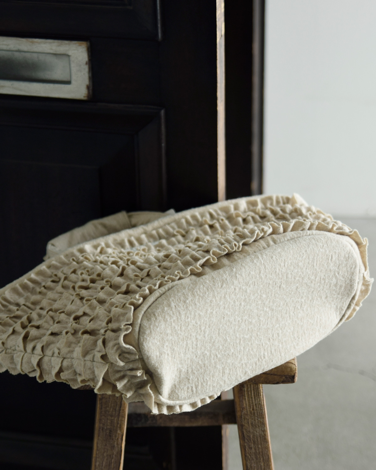 R & D.M.Co-(I[h}Ye[[)Rbg E[ t }VF obO S gC/W FRILL MARCHE BAG Sh 7706