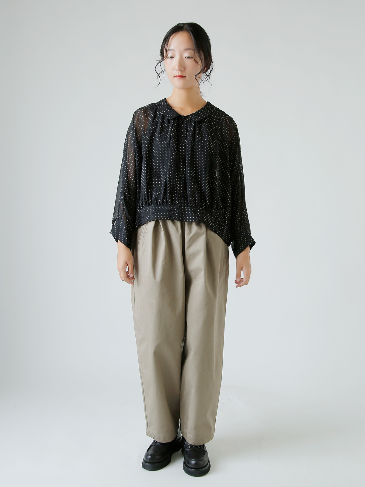 TOUJOURS(gDW[)s hbg vg VN VtH uEX gCollared Bolero Blouseh tm43is01