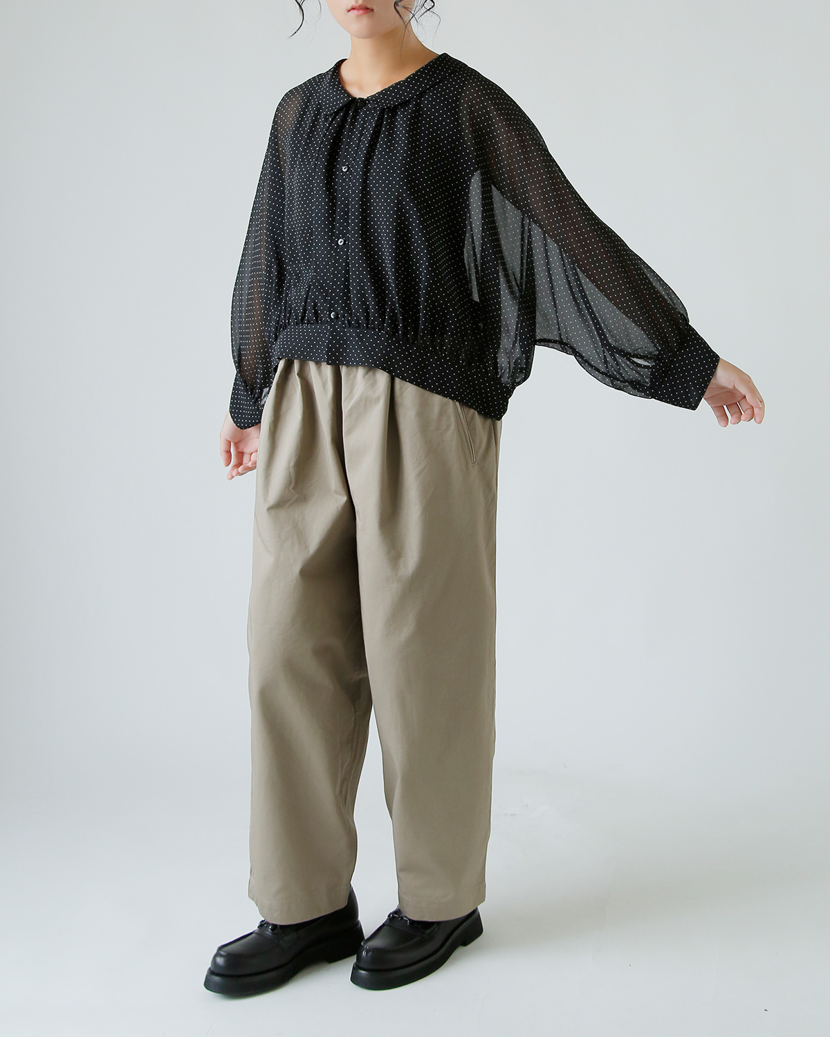 TOUJOURS(gDW[)s hbg vg VN VtH uEX gCollared Bolero Blouseh tm43is01