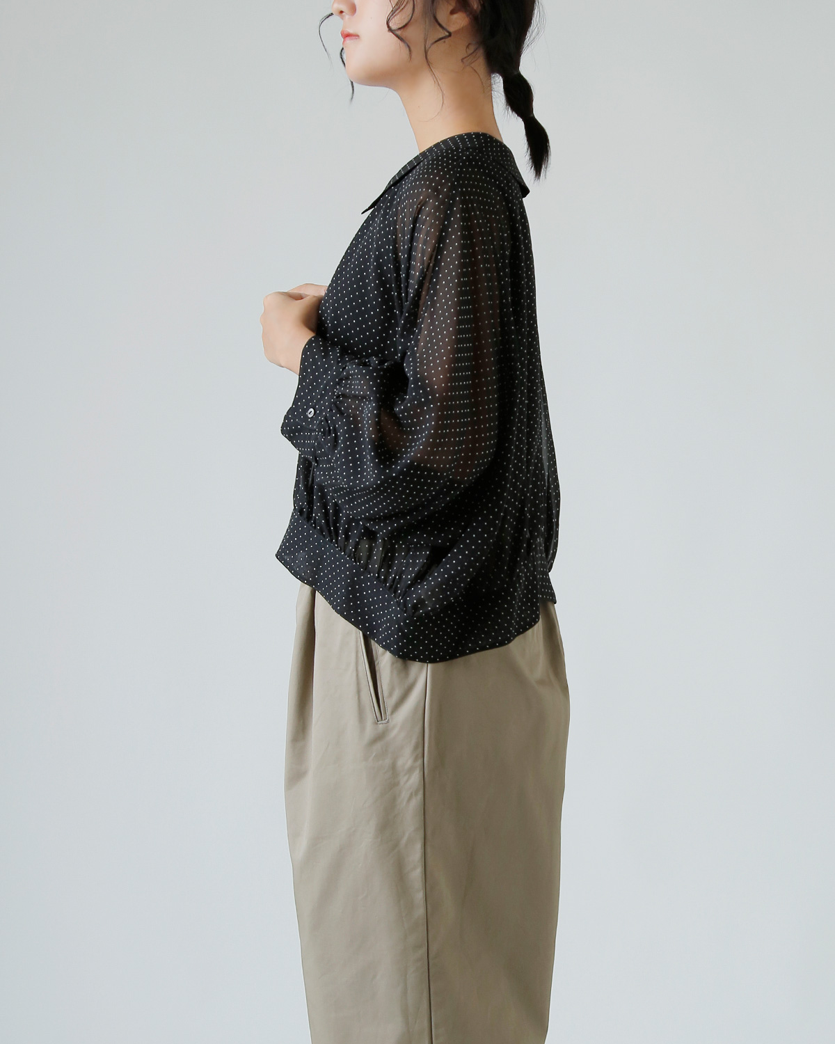 TOUJOURS(gDW[)s hbg vg VN VtH uEX gCollared Bolero Blouseh tm43is01