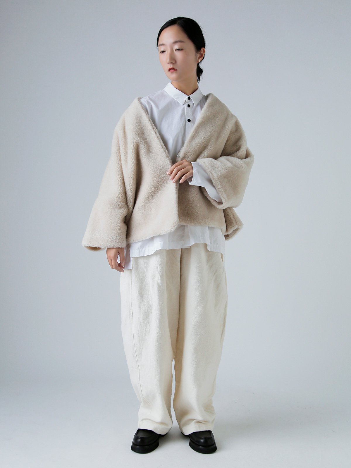 TOUJOURS(gDW[)YE[ VN t@[[ {A WPbg gShawl Jacketh tm43sj02